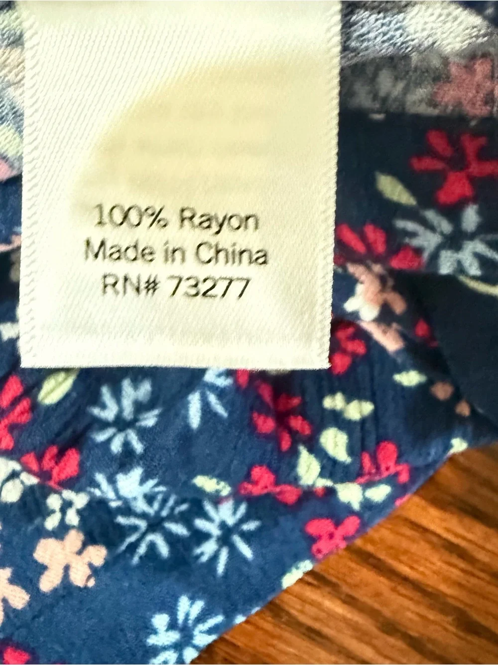 NWT croft & barrow Navy Blue Floral 2 piece sleepwear PJ Camisole Set Sz. XL